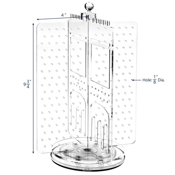 IKEE DESIGN®: Premium Acrylic Rotating Jewelry Stand