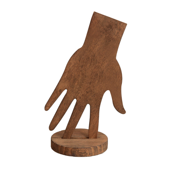 Ikee Design® 6 Pcs Set Wooden Hand Form Jewelry Display Holder