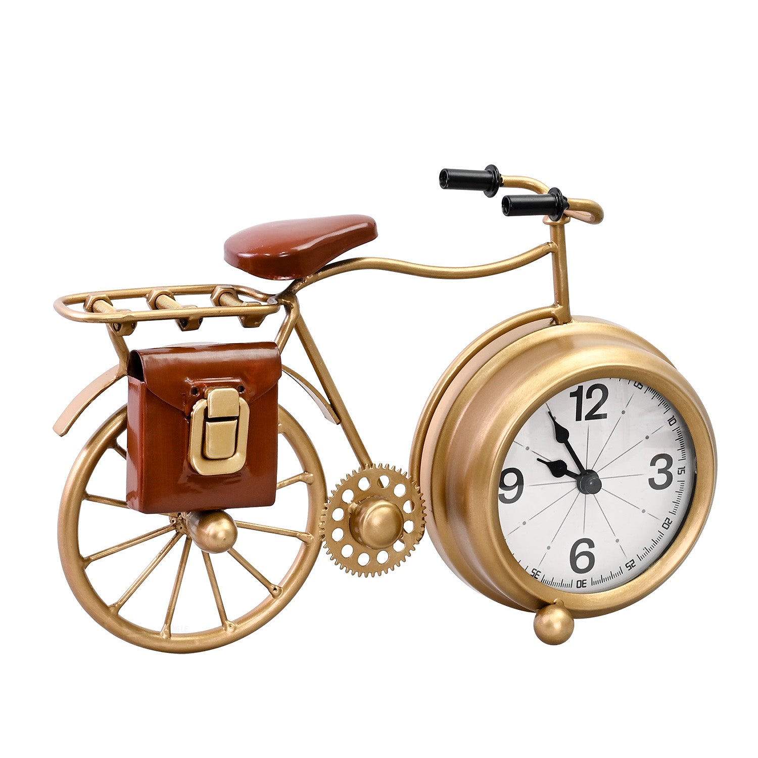 Ikee Design® Bicycle Office Desk Clock ,Perfect for Room Decor, Ideal for Small Desk