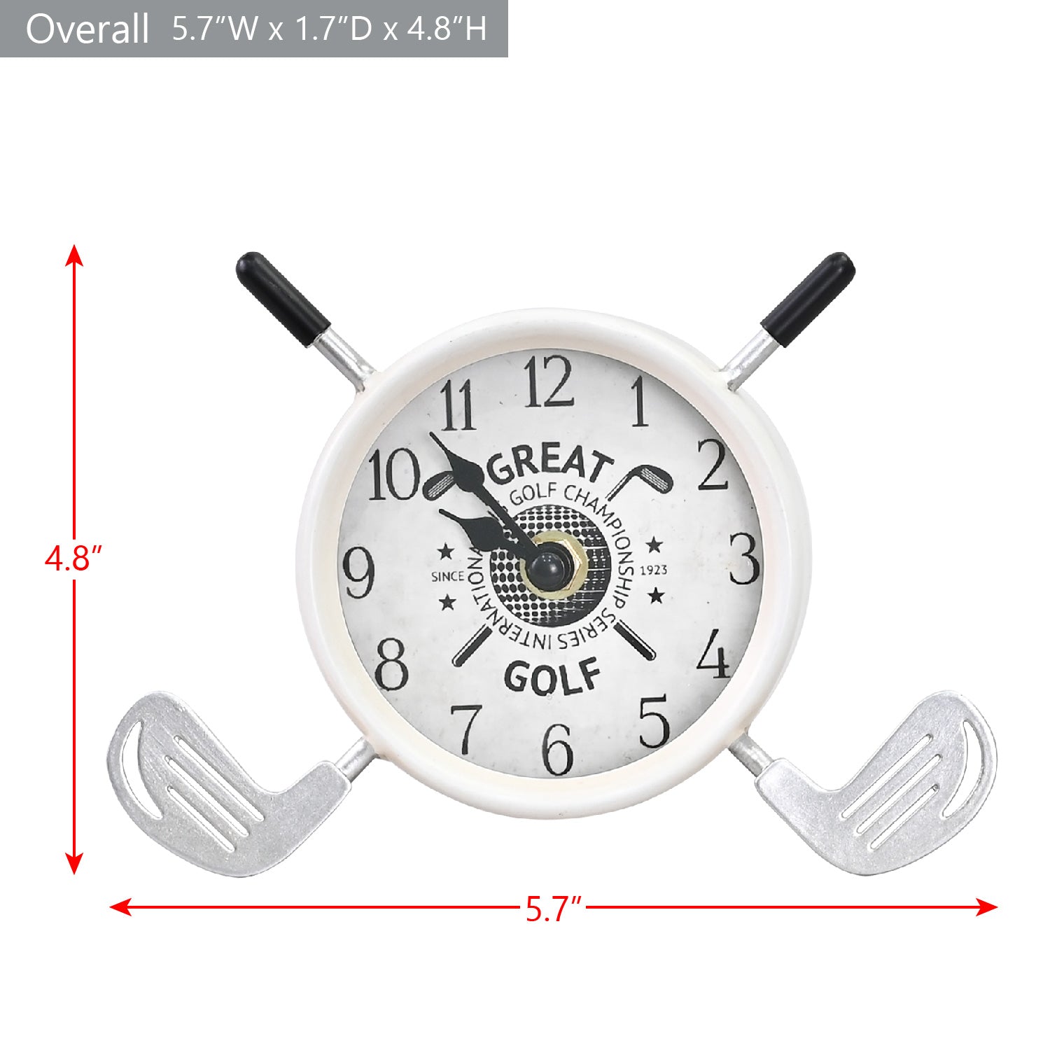 Ikee Design® Golf Clubs Desk Clock Cool Desk Accessories