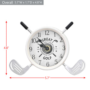 Ikee Design® Golf Clubs Desk Clock Cool Desk Accessories