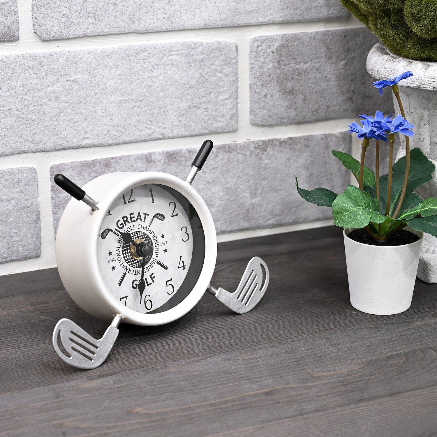 Ikee Design® Golf Clubs Desk Clock Cool Desk Accessories