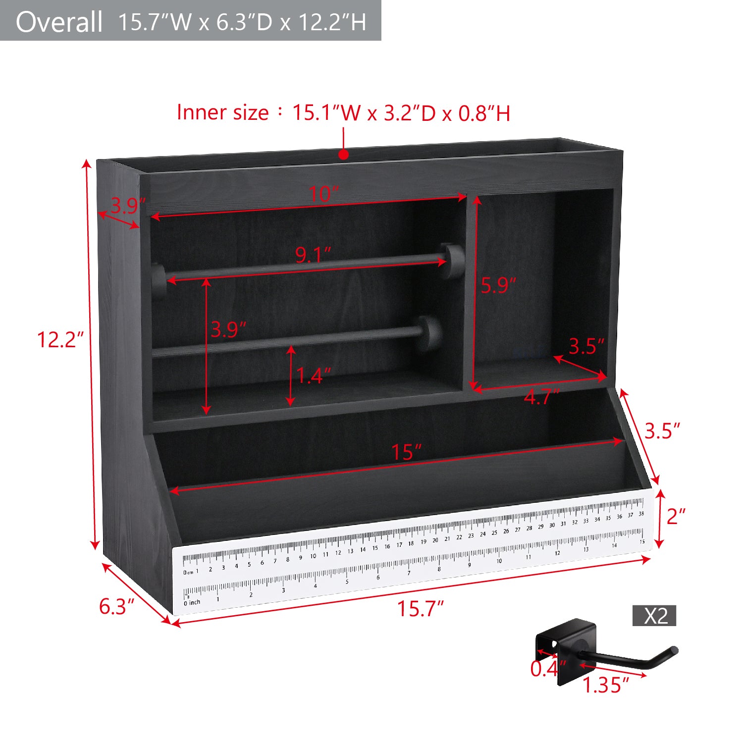 Jewelry and Craft Working Table Bench with measurement, organizes Tools