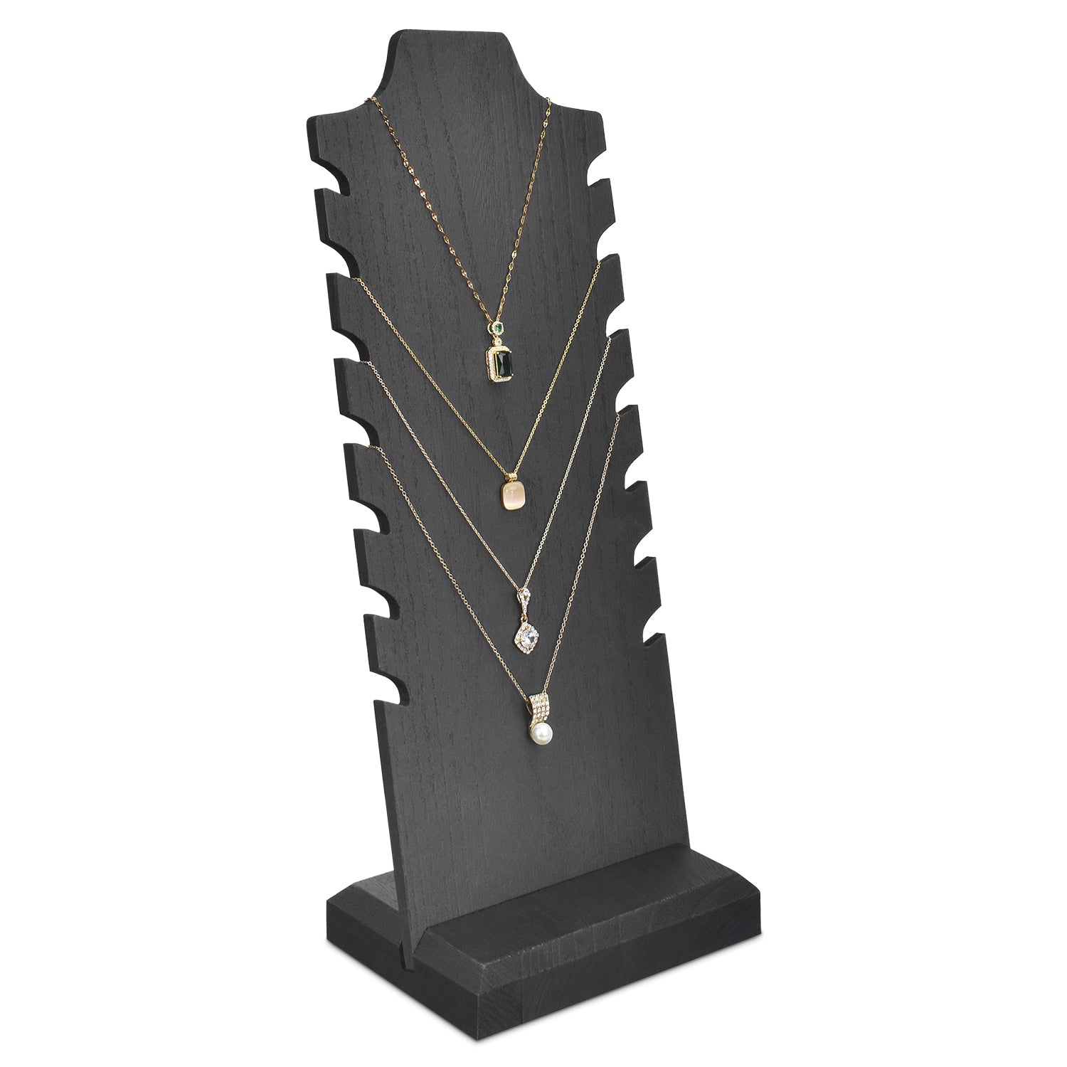 Ikee Design® Wooden Freestanding Necklace Easel Display Stand Holder Multiple Necklace Bust