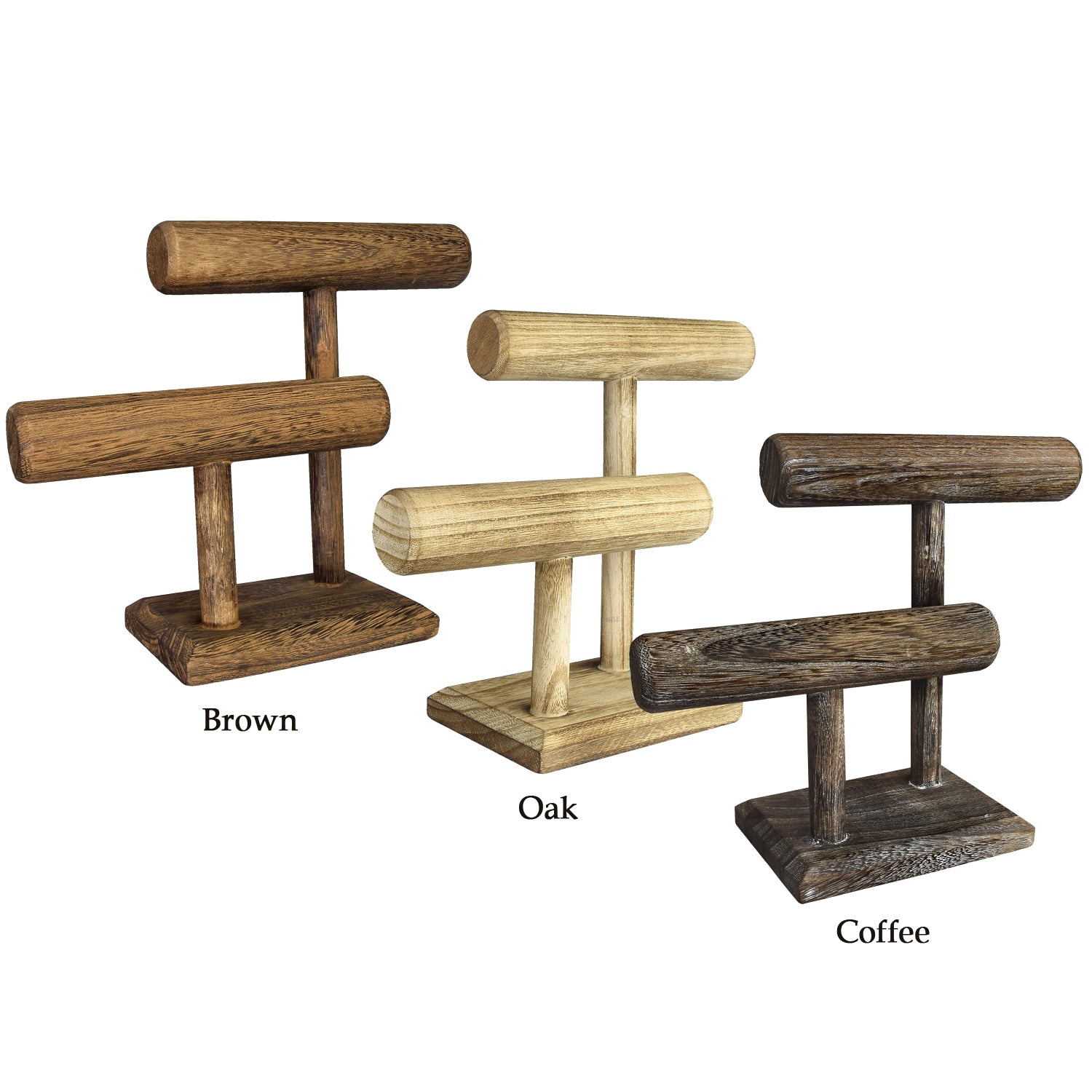 Ikee Design® Wooden 2-Tier Bar Bracelet/Bangle Jewelry Holder Stand Display  Organizer