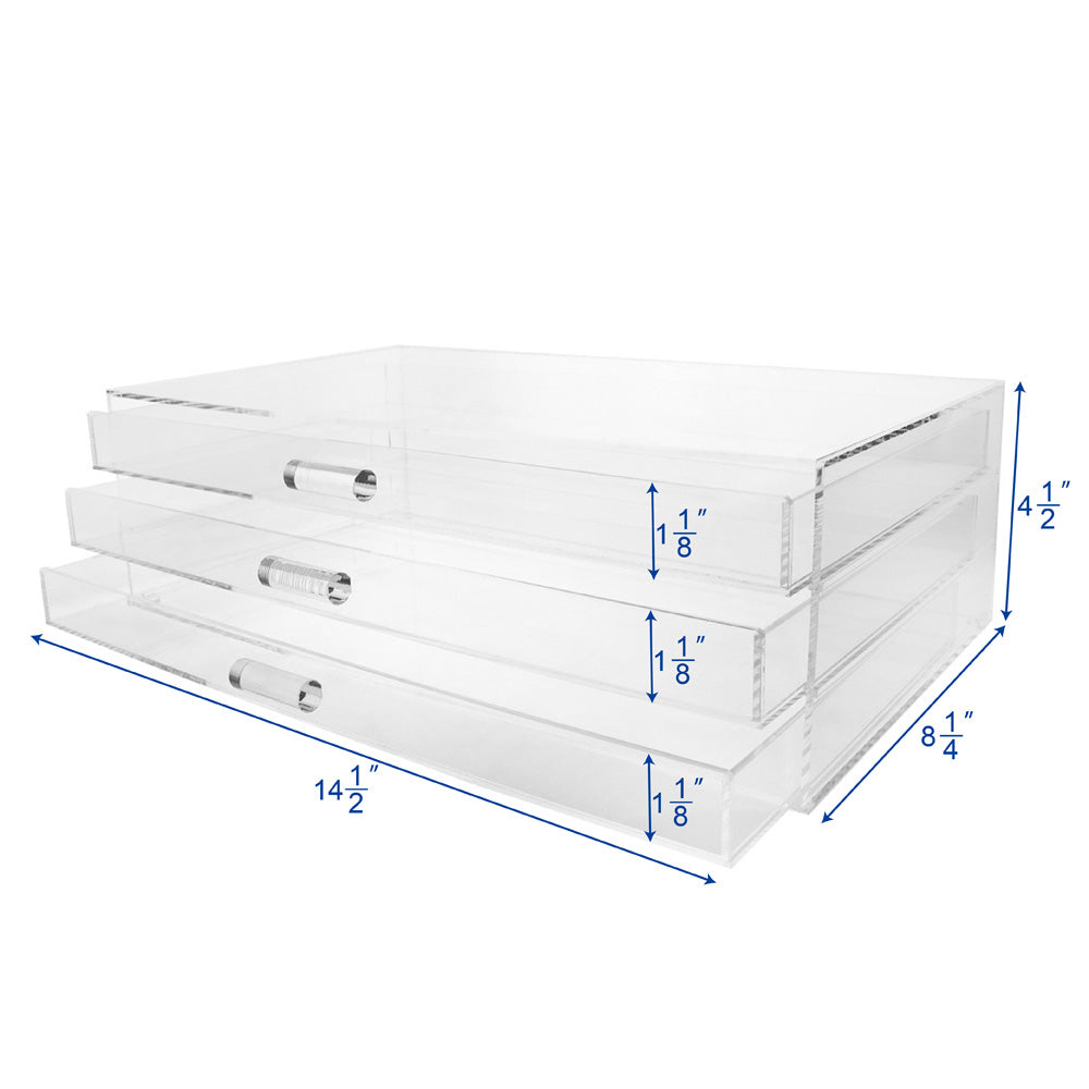 Ikee Design® Acrylic 3-Tiered Jewelry Storage Drawer