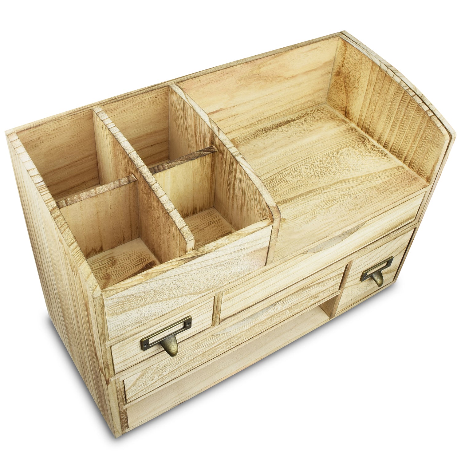 Ikee Design® Adjustable Wooden Desktop Organizer Office Supplies Storage Shelf Rack