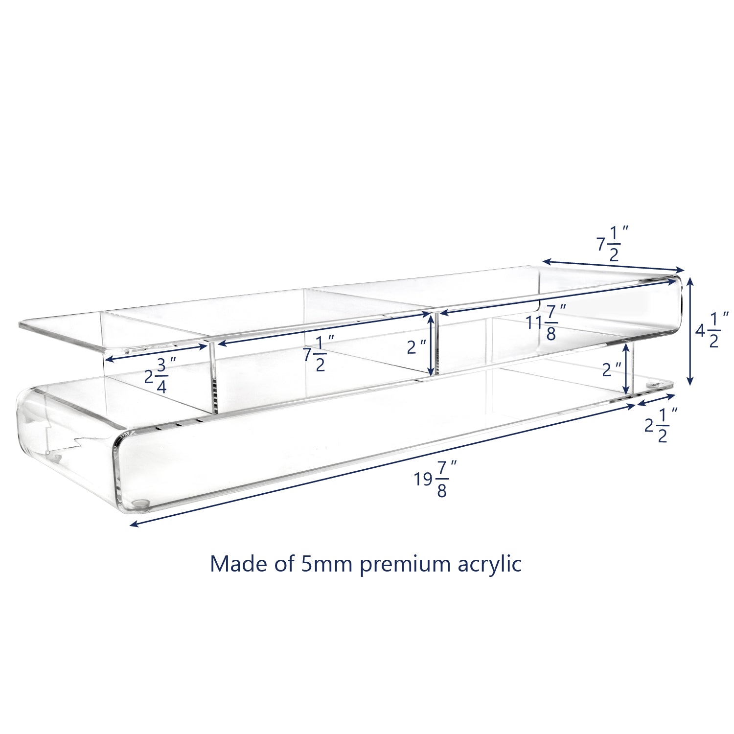 Acrylic Monitor Stand Holder Personal Computer Rack