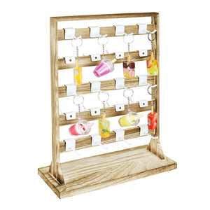 Ikee Design® Wooden jewelry rack with 20 hooks