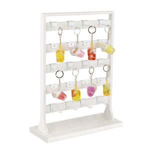 Ikee Design® Wooden jewelry rack with 20 hooks