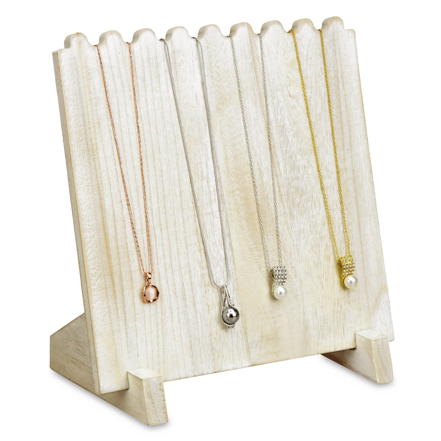 Wooden Earring Display Stand - Portable Wooden Earring Display
